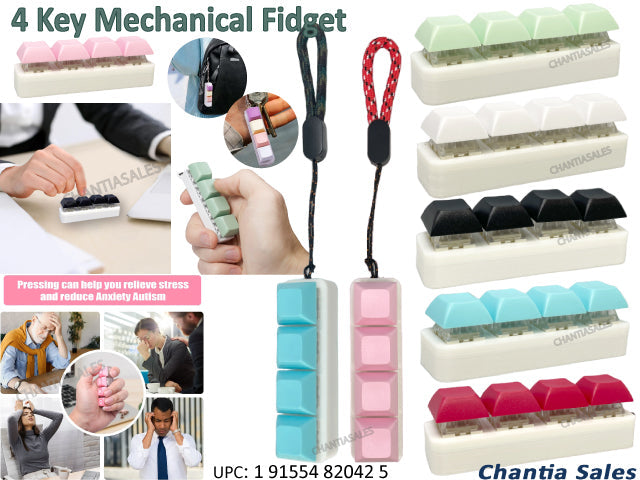4 Key Mechanical Fidget Clicker