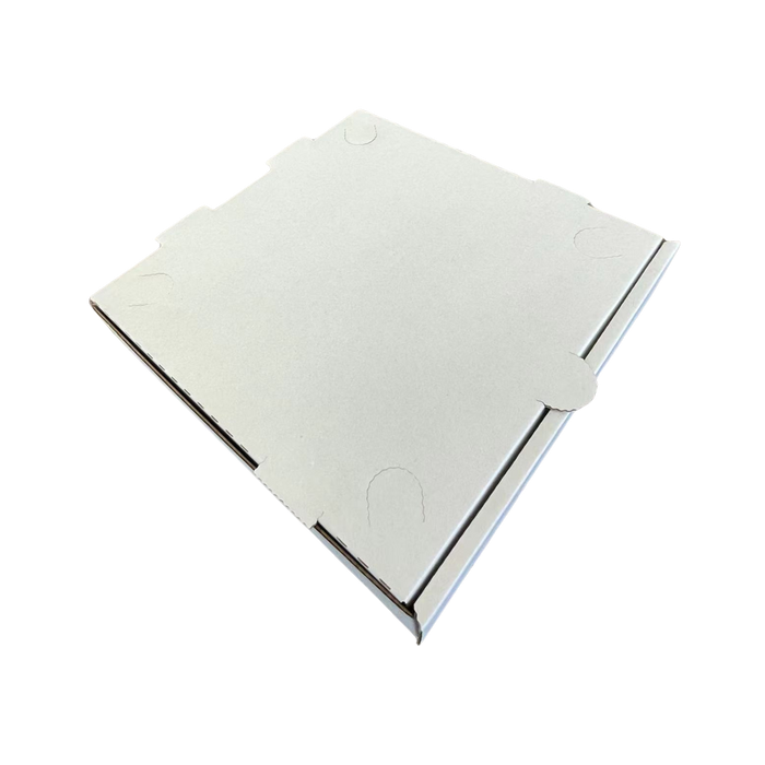 8" x 8" x 1.75" White E-Flute Pizza Box