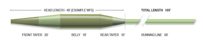 Airflo Sixth Sense fly line - detail view