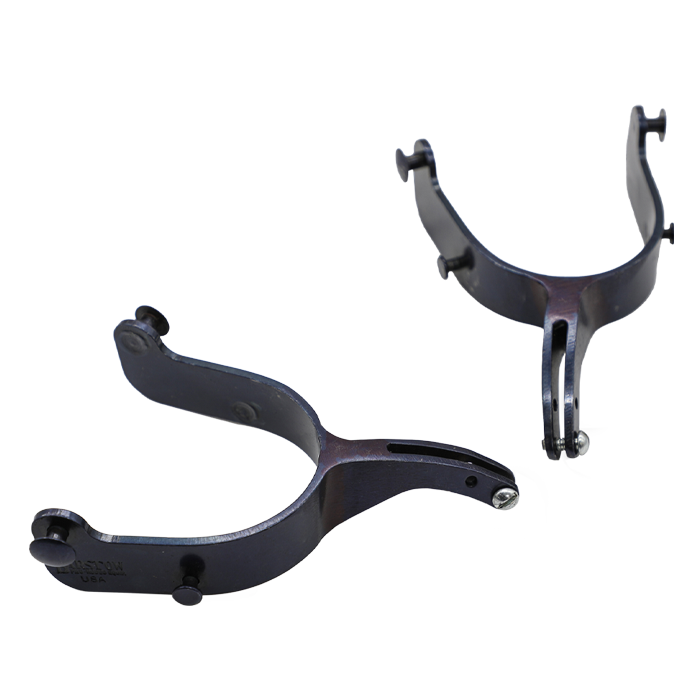 Barstow 26° Turned Down and Twisted Bull Spurs