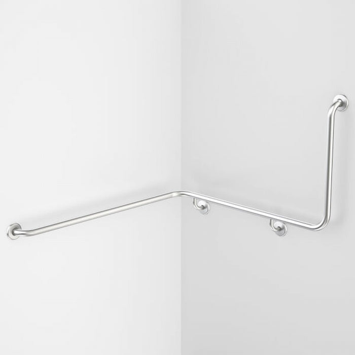 Caroma Care Support 687468SS 90 Degree Angled Grab Rail 1100x1030 Left Hand