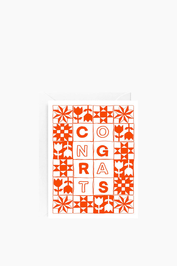 Congrats Quilt Card