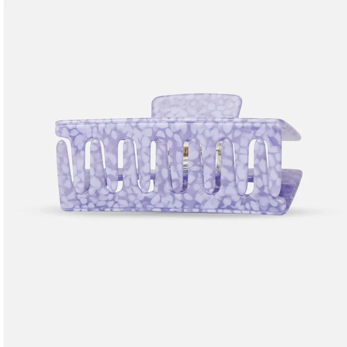 sasstie Purple marbled hair clip on a white background
