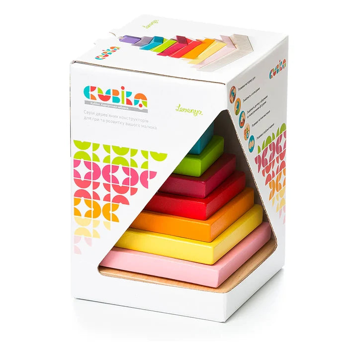 Cubika Wooden Pyramid Stacker