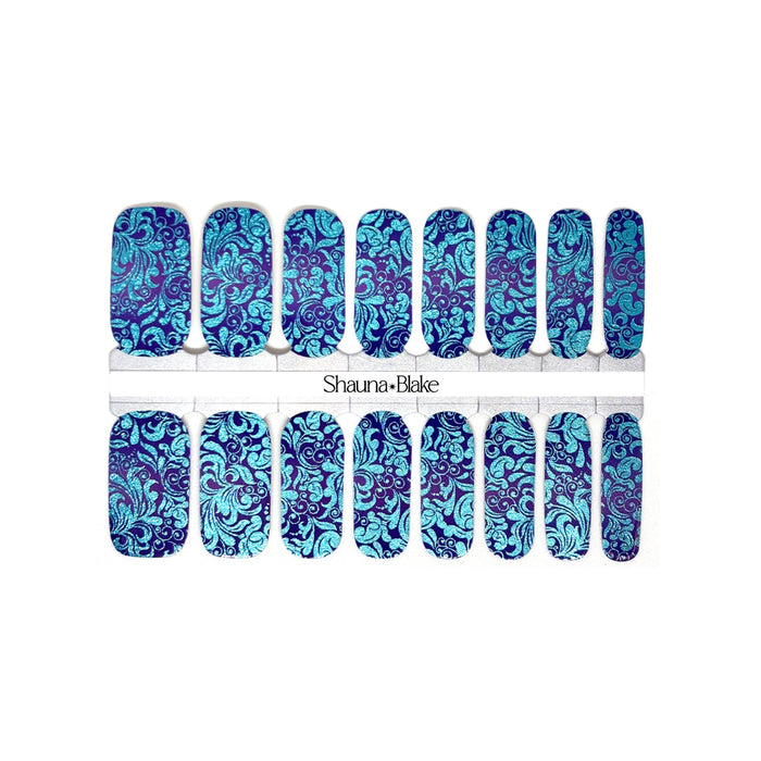 Dazzle Damask Exclusive Design Nail Wraps (FOIL)