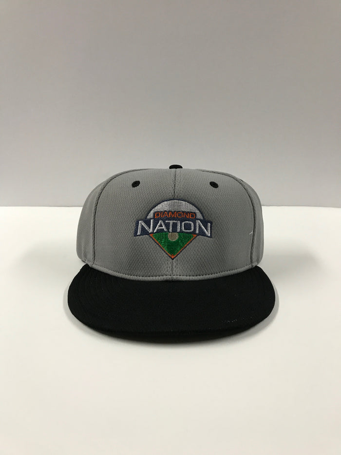 Diamond Nation Umpire Hat-Gray w/ Black Brim