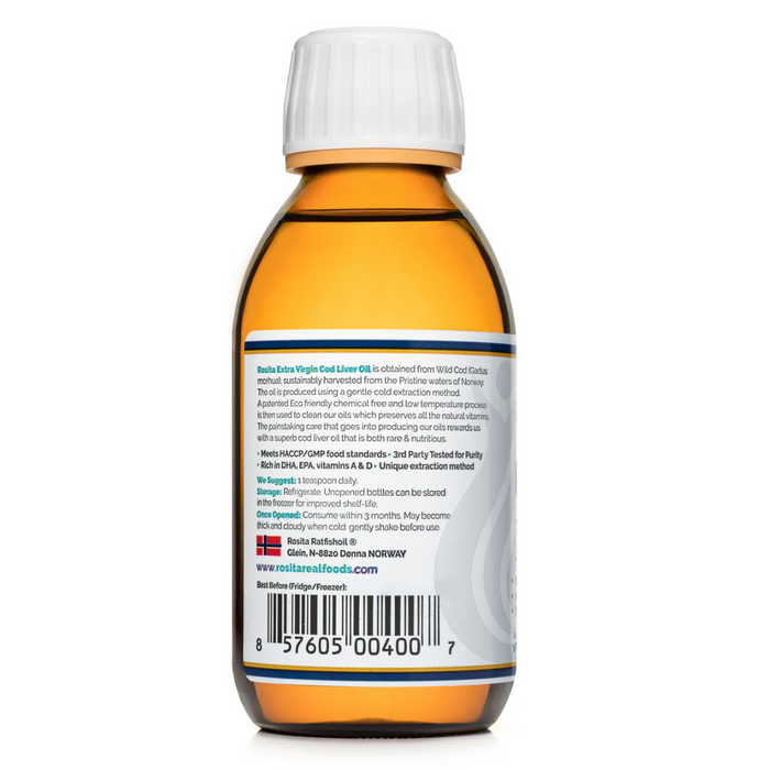 Extra Virgin Cod Liver Oil 5 oz Liquid by Rosita