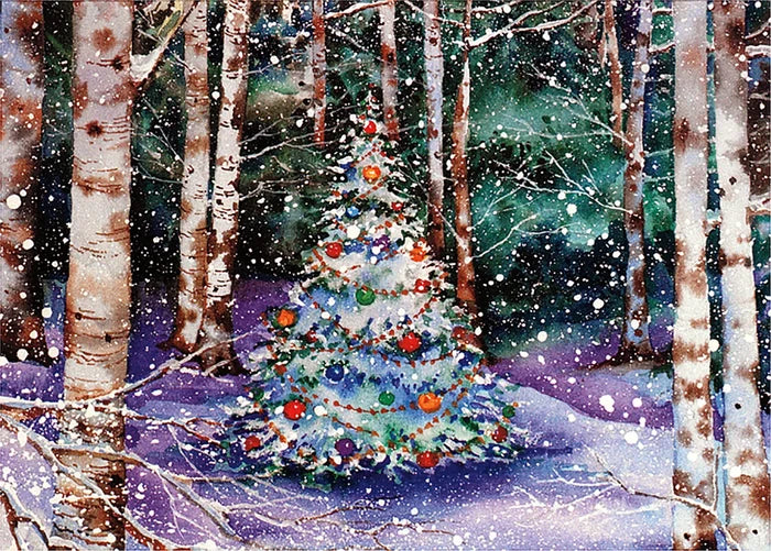 Festive Forest Holiday Cards