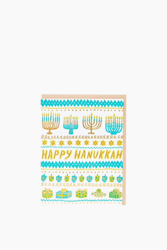 Hanukkah Stripes Card
