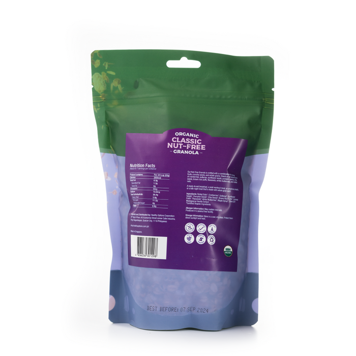 Healthy Options Organic Classic Nut-Free Granola 397g