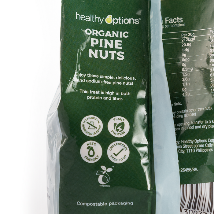 Healthy Options Organic Pine Nuts 200g