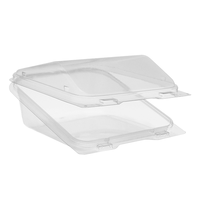 Hinged Flip N' Stack Double Pita Container