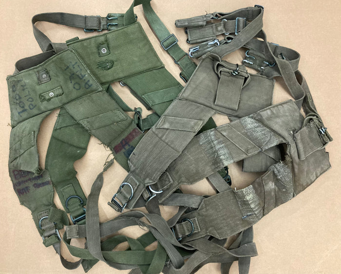 British P58 Field Suspenders Yoke – Cold War Era Surplus Cotton Canvas Web Equipment