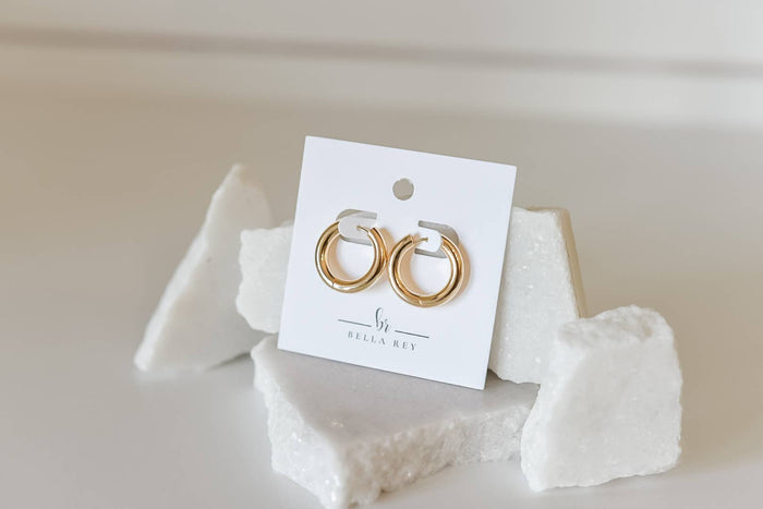 Indy Chunky Earrings 18K plated - Olita Gifts & Goods