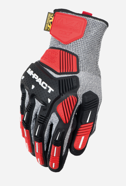 Thomas Jacks Mechanix Wear M-Pact Knit CR5A5 Grey/Black/Red