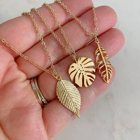 Monstera Necklace - Olita Gifts & Goods