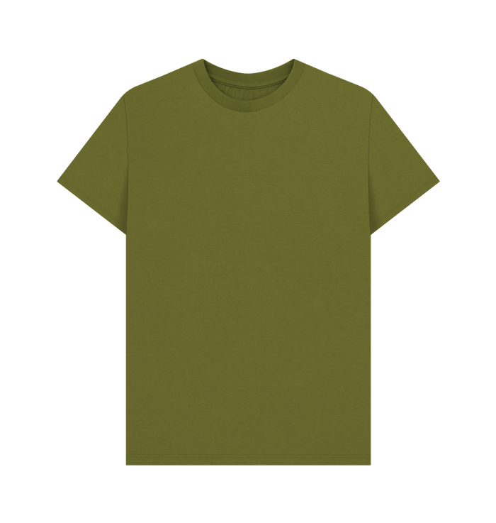 Moss Green Printed T-shirt Front