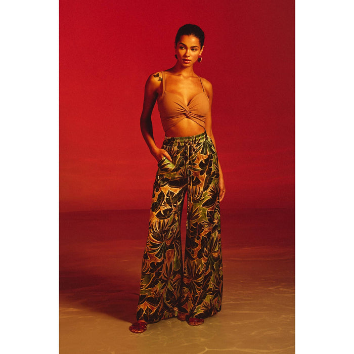 Phangan Island Wide Leg Pull On Pants