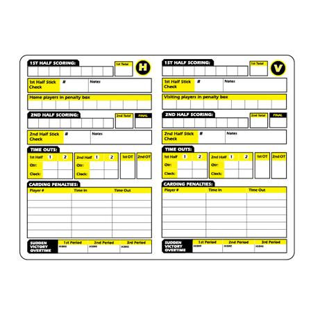 Ref Smart Women's Lacrosse Game Card