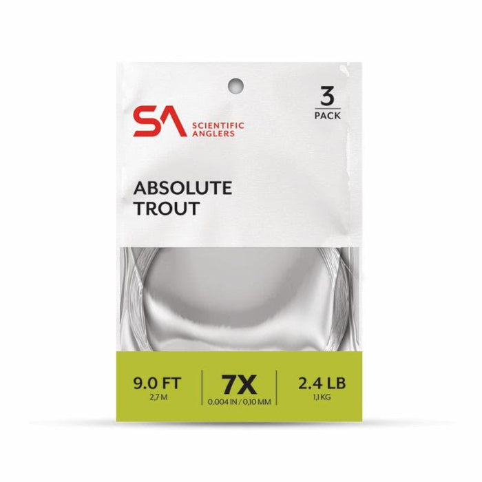 Scientific Anglers Absolute Trout Leader 3-Pack