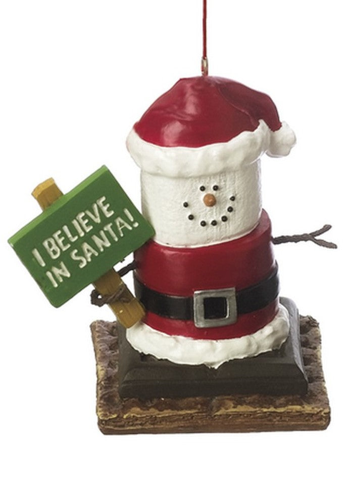 Smores Believe In Santa Ornament