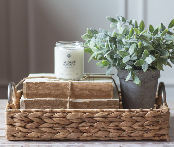 Soy Candle Ew David, Light Me Up Funny Gag Gift - Jarful House