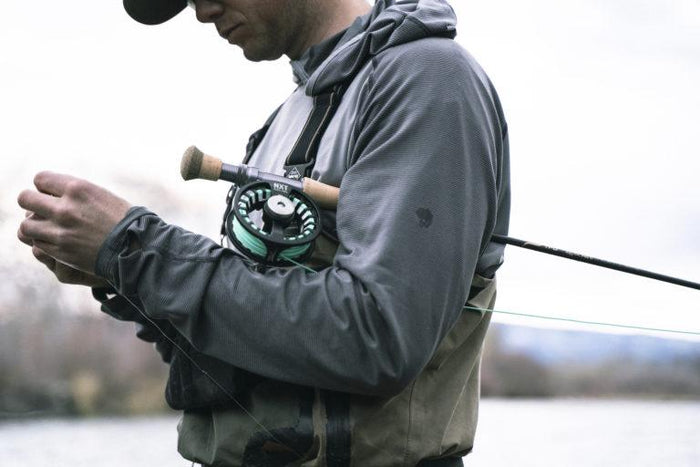 TFO NXT Black Label fly reel - detail view