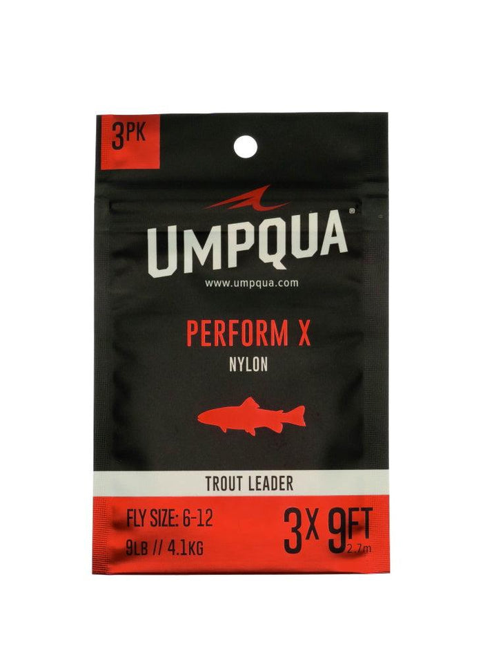 Umpqua Perform X Trout Leader - 3 Pack