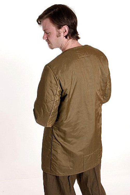 Vintage Canadian Military Combat Jacket Liner – Tightly Quilted, Olive Drab