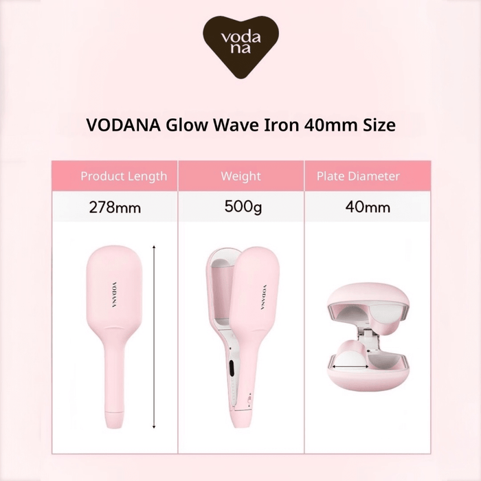 Vodana Glow W Styler Set مجموعة تصفيف الشعر فودانا جلو دبليو - Princess Cosmetics Qatar