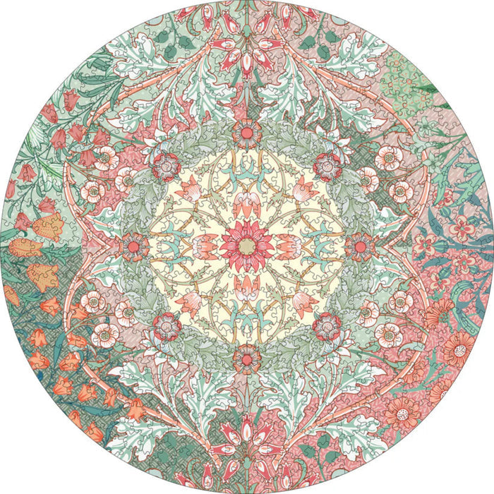 William Morris 500-Piece Circular Jigsaw Puzzle | Pomegranate