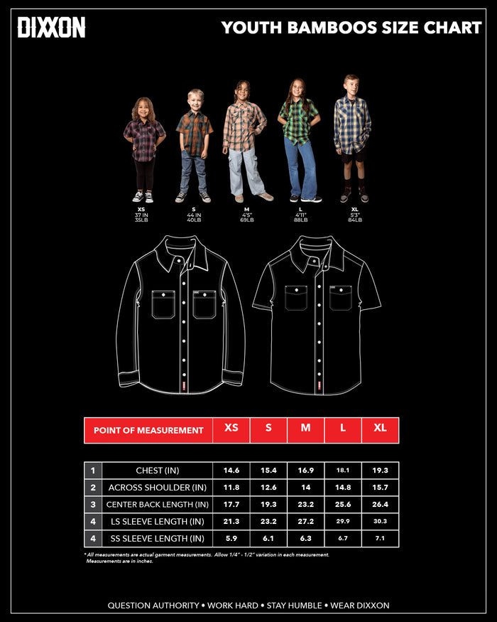Youth Nightfall Bamboo Short Sleeve