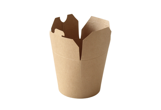 16 oz Round Kraft Noodle Box