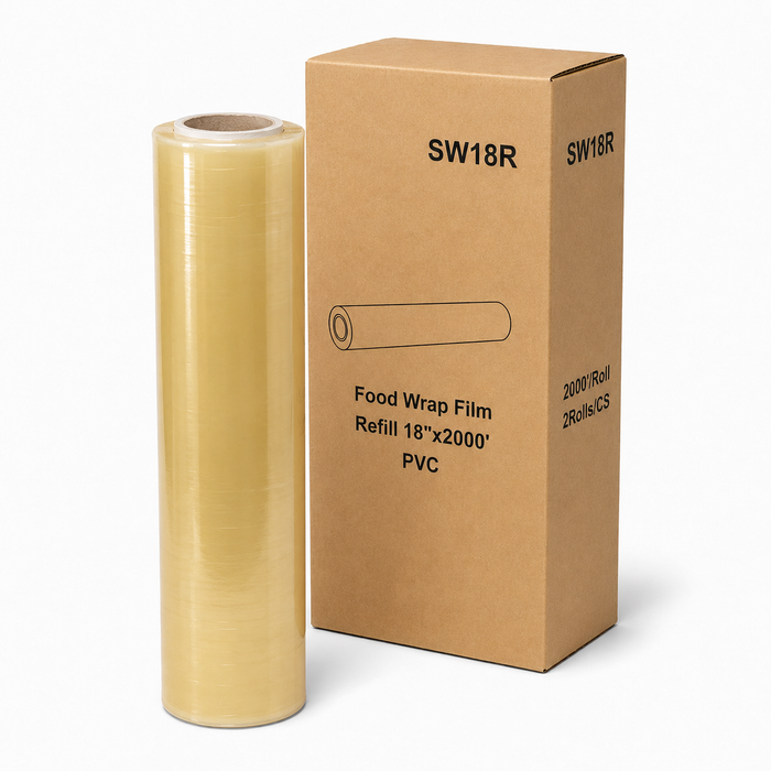 17" x 2000' Food Wrap Film Refill Rolls
