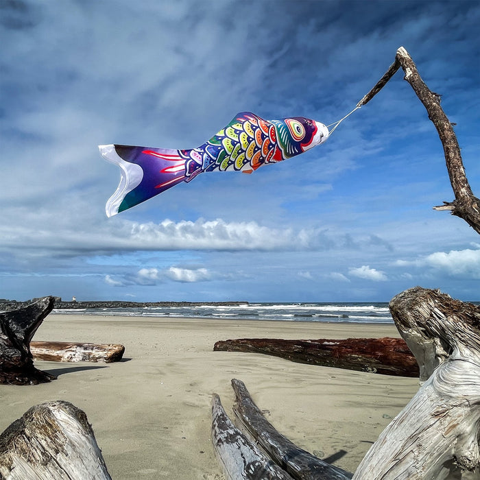 3' Spectrum Koi Fish Windsock