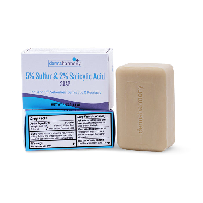 5% Sulfur + 2% Salicylic Acid Body and Facial Bar Soap