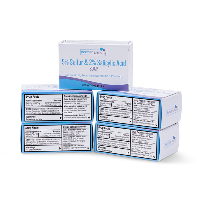 5% Sulfur + 2% Salicylic Acid Body and Facial Bar Soap