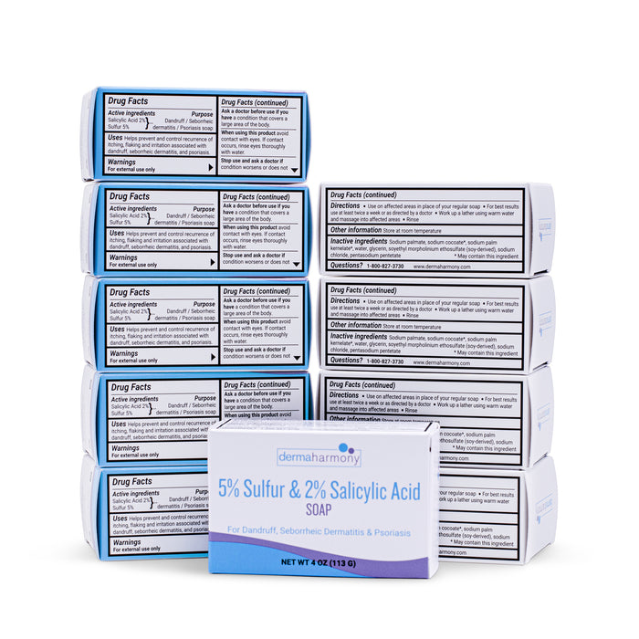 5% Sulfur + 2% Salicylic Acid Body and Facial Bar Soap