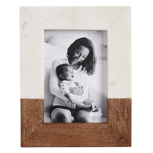 5x7 Marble and Wood Frame