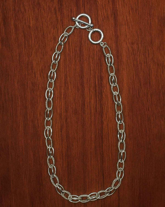 Alexia Silver Effect T-Bar Ladies Necklace - Country Collection