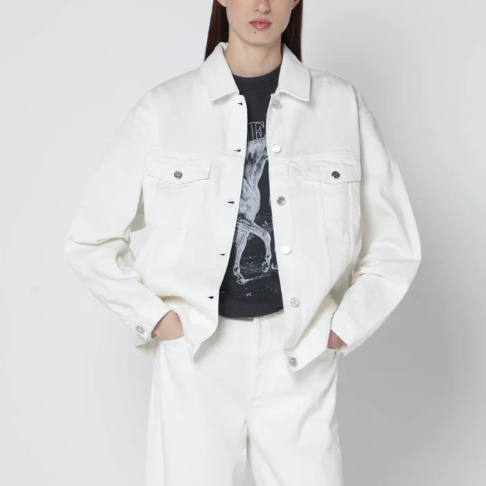 ANINE BING - Ecru organic denim jacket