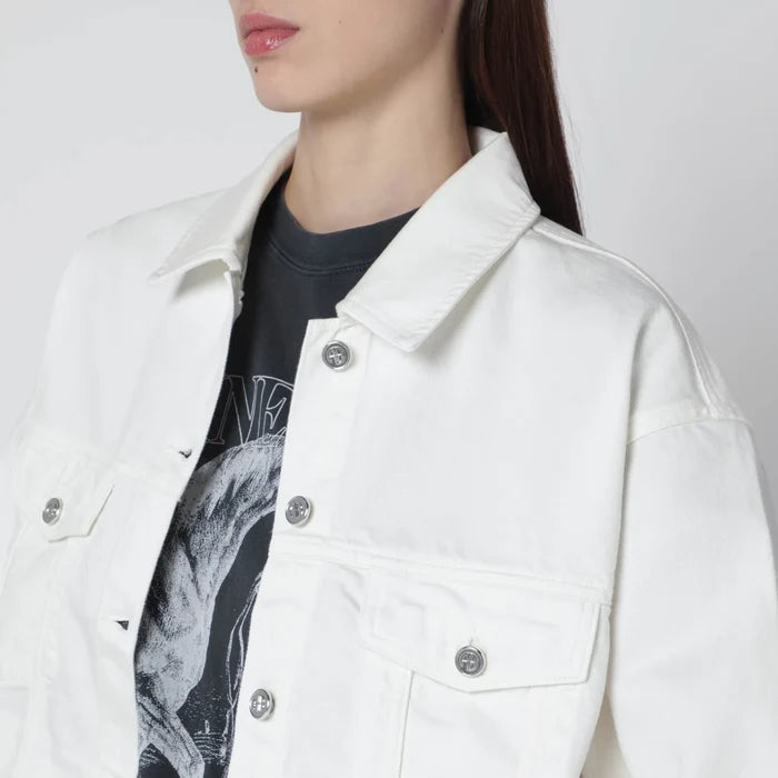 ANINE BING - Ecru organic denim jacket