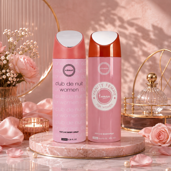 Armaf Club De Nuit Women &  Vanity Femme Essence Deodorants for Women - 200ML Each (Pack of 2)