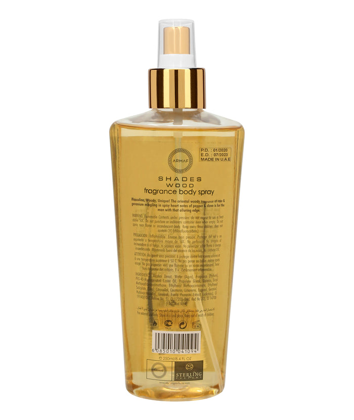 Armaf Shades Wood Men Mist 250ML