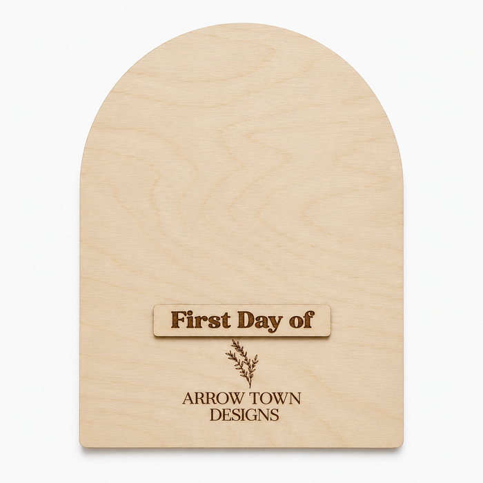 Arrow Town Designs Interchangeable First & Last Day of School Board
