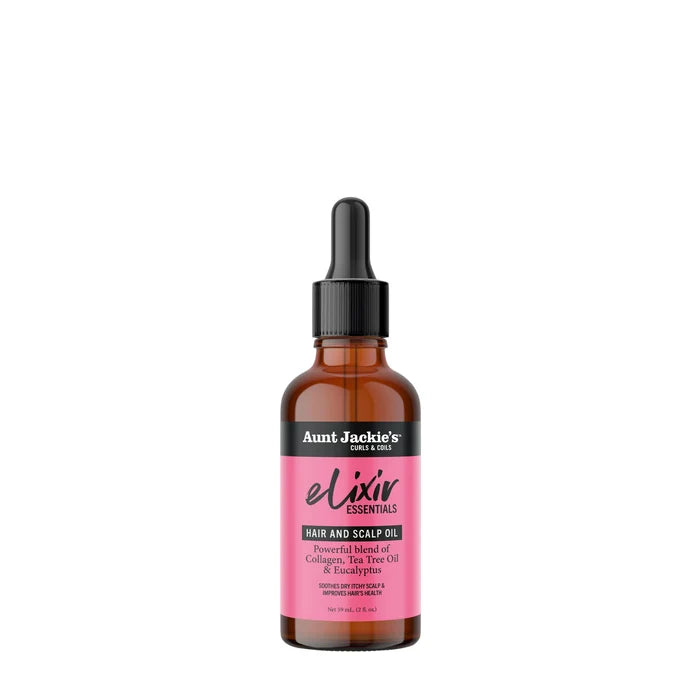 Aunt Jackie's Elixir Hair and Scalp Oil Blend of Tea Tree oil & Eucalyptus 2oz