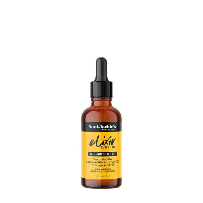 Aunt Jackie's Elixir Hair and Scalp Oil Palmetto JBCO and Grapeseed Oil 2oz