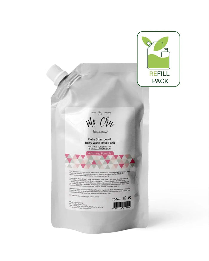 Baby Shampoo & Body Wash Refill Pack - Ms. Chu Soap & Beaut