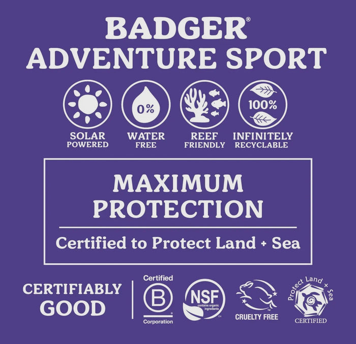 Badger Adventure Mineral Sunscreen Cream - 50 SPF