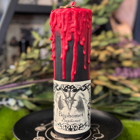 Baphomet Pillar Candle